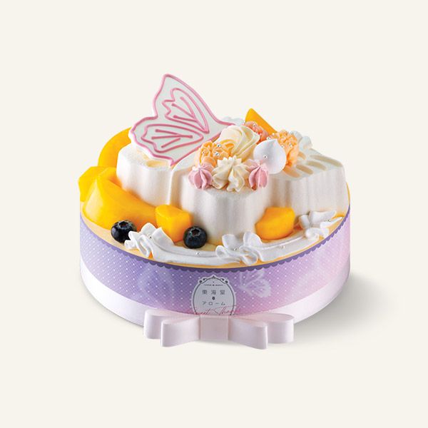 芒果夢幻蝴蝶蛋糕