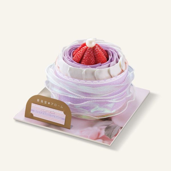 草莓玫瑰花巴斯克芝士蛋糕