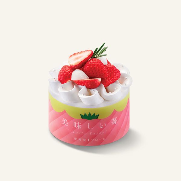 草莓麻糬戚風蛋糕